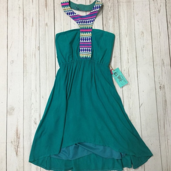 NWT Judith March T Strap Halter Dress - Picture 2 of 8